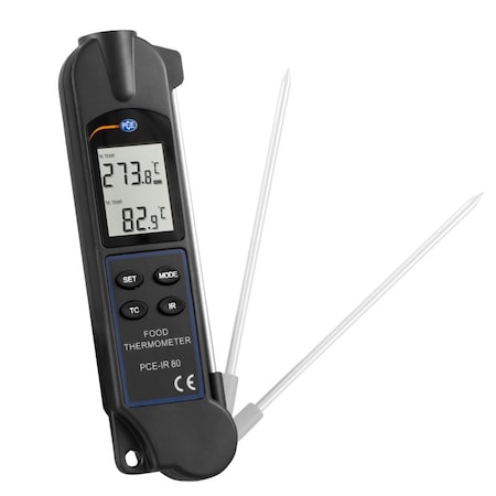 Pce Instruments Probe Thermometer, -35 to 330 Degrees C / -31 to 626 Degrees F PCE-IR 80
